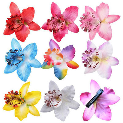 様々 な ファッション の 色とりどりの 花 の 髪 の クリップ