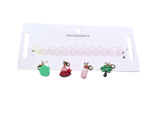 カラフルな3Dガラスペンダント ゴールドメッキ キュービック漫画チャーム DIYジュエリーアクセサリー用